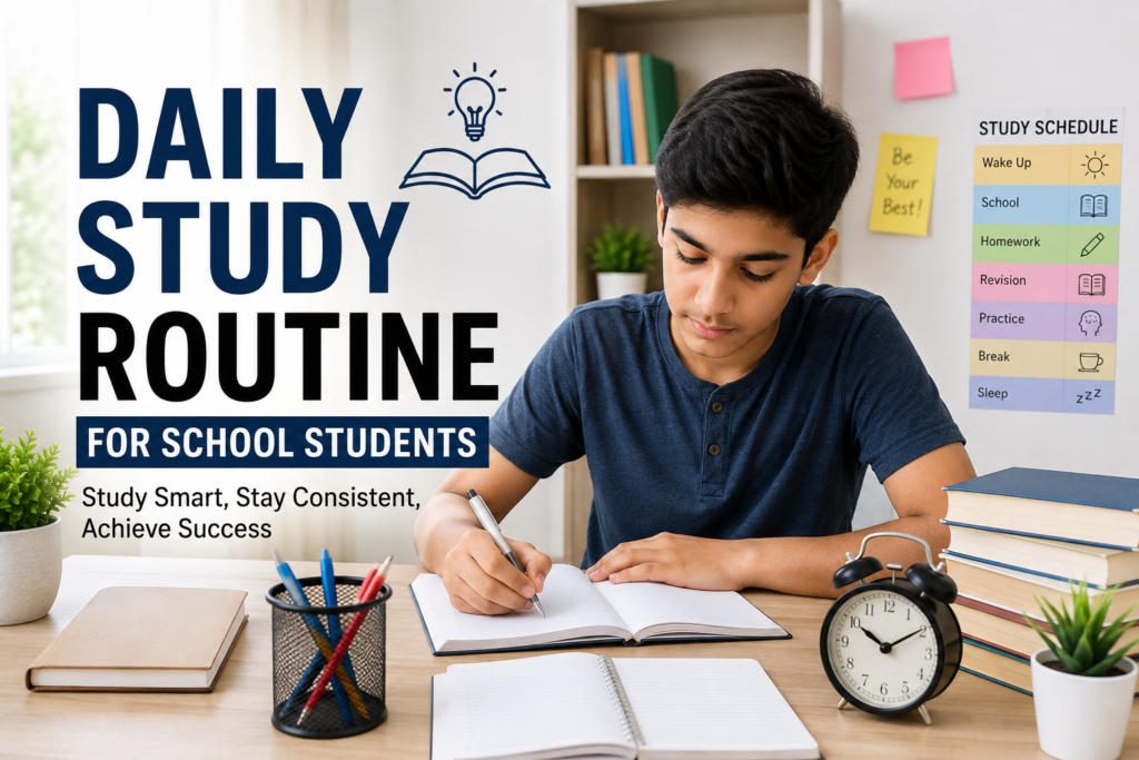 Daily Study Routine for School Students