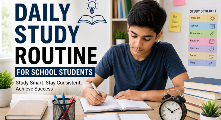 Daily Study Routine for School Students