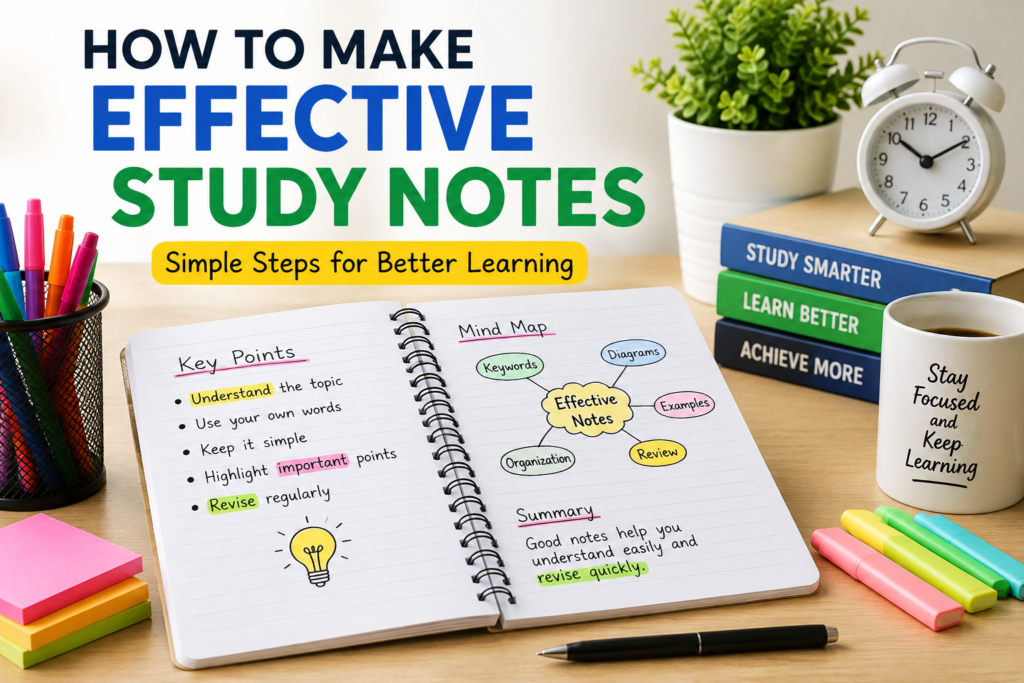 How to Make Effective Study Notes
