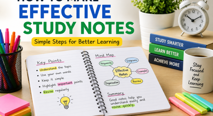 How to Make Effective Study Notes